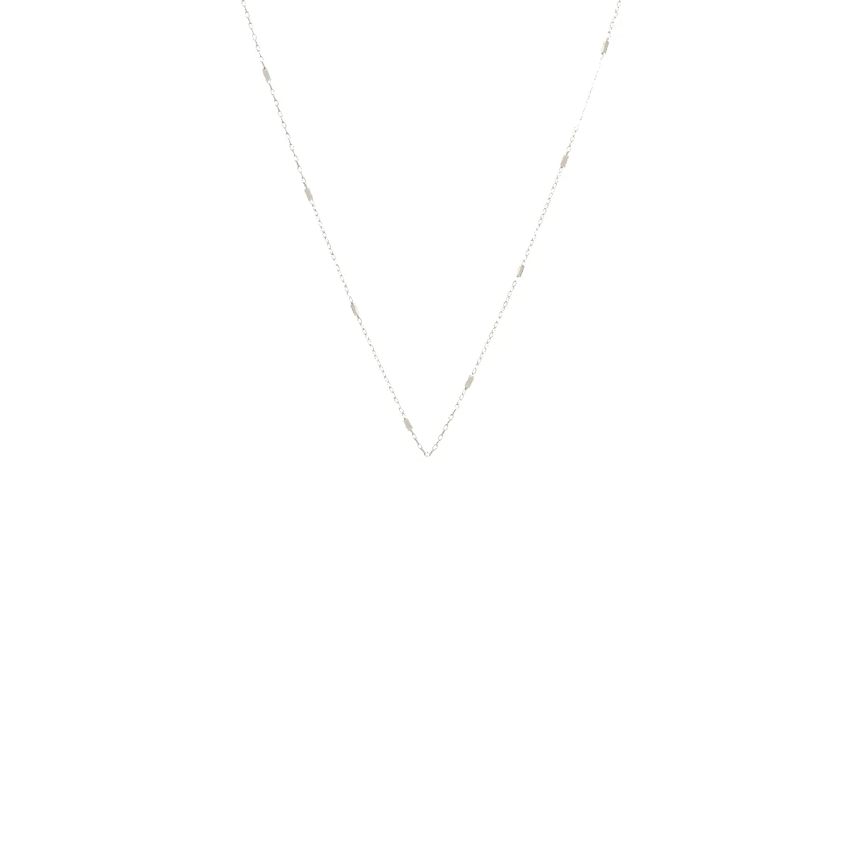 14k tiny bar cable chain sold by Zoe Chicco product image thumbnail 2