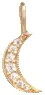 14k Midi Bitty Pavé Diamond Moon Charm sold by Zoe Chicco product image thumbnail 5