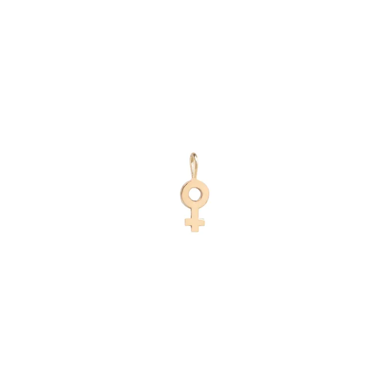 14k Midi Bitty Female Symbol Charm sold by Zoe Chicco
