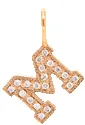 14k Pavé Diamond Large Initial Letter Charm Pendant sold by Zoe Chicco product image thumbnail 3