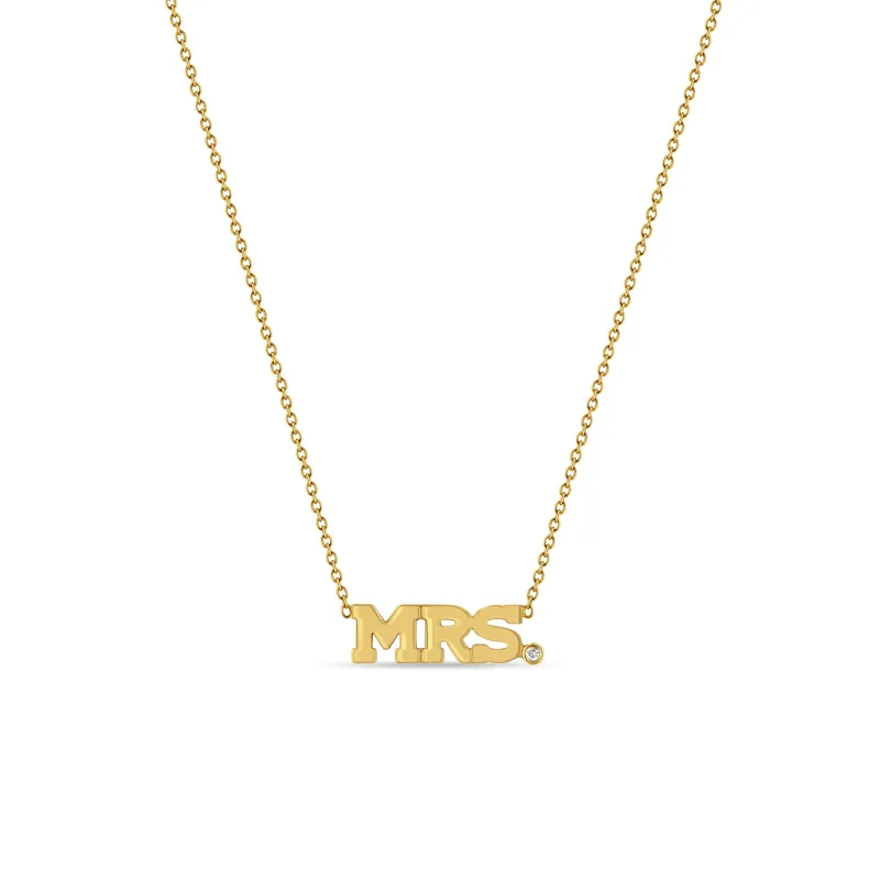 14k Gold 3 Letter with Diamond Bezel Necklace sold by Zoe Chicco