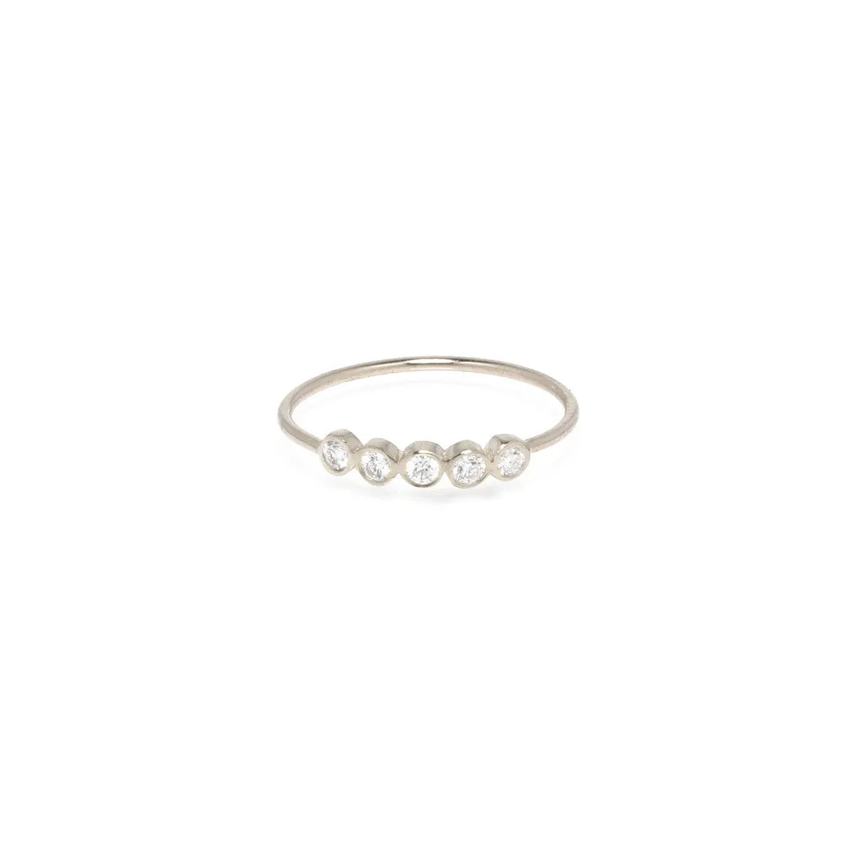 14k 5 Diamond Bezel Ring sold by Zoe Chicco product image thumbnail 4