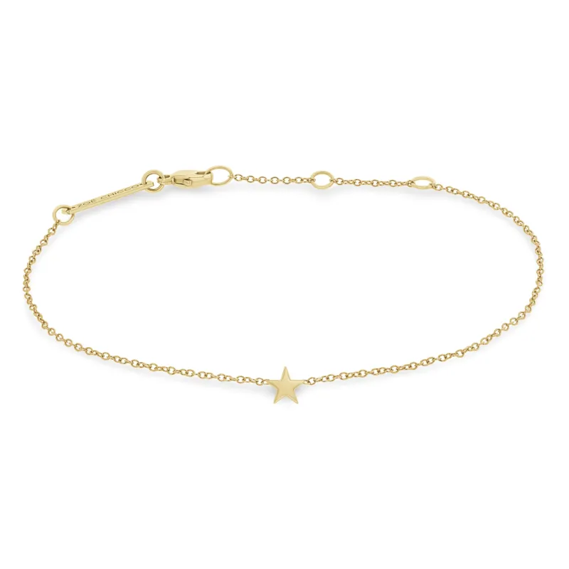 14k Itty Bitty Star Bracelet sold by Zoe Chicco