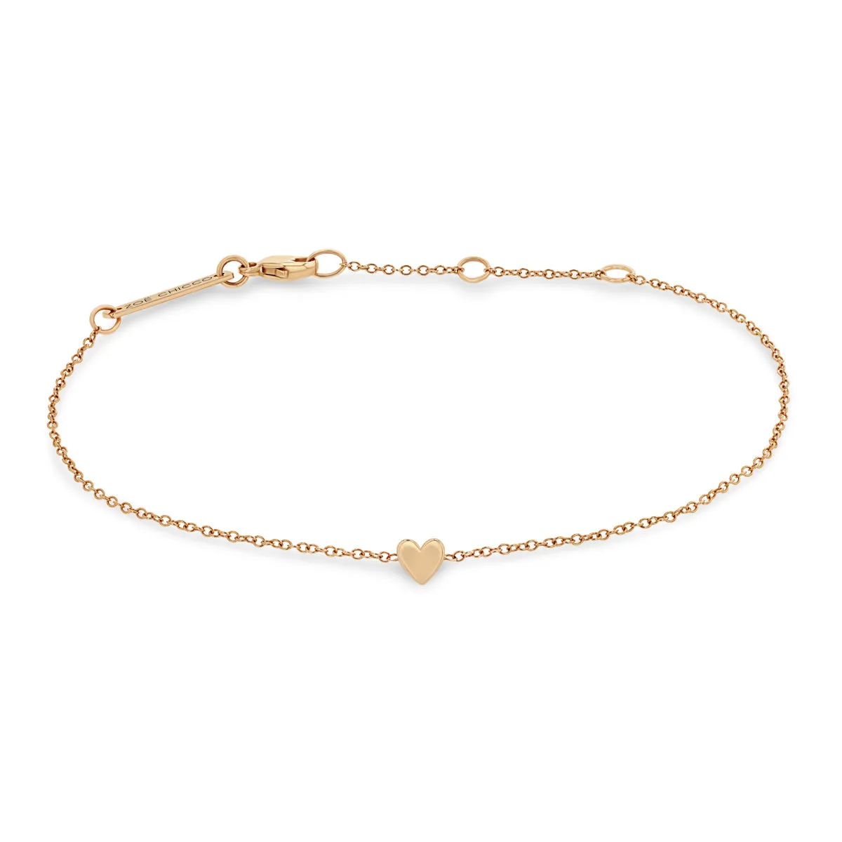 14k Itty Bitty Heart Bracelet sold by Zoe Chicco product image thumbnail 4