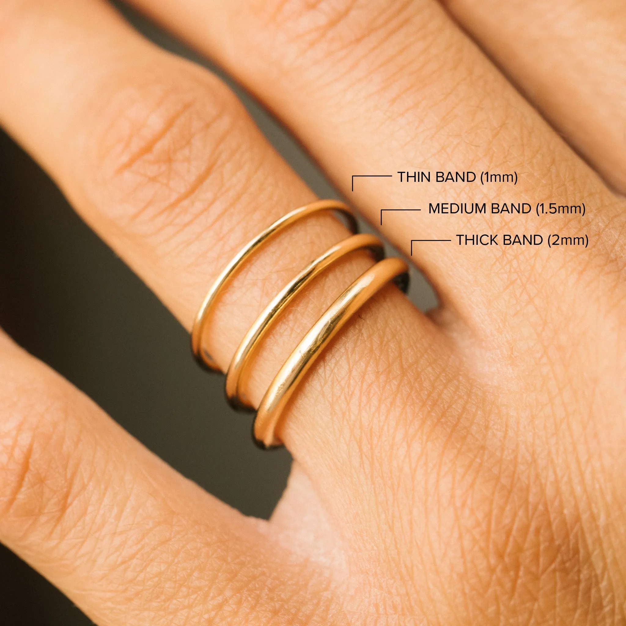 14k Gold Rounded Band Ring sold by Zoe Chicco product image thumbnail 2