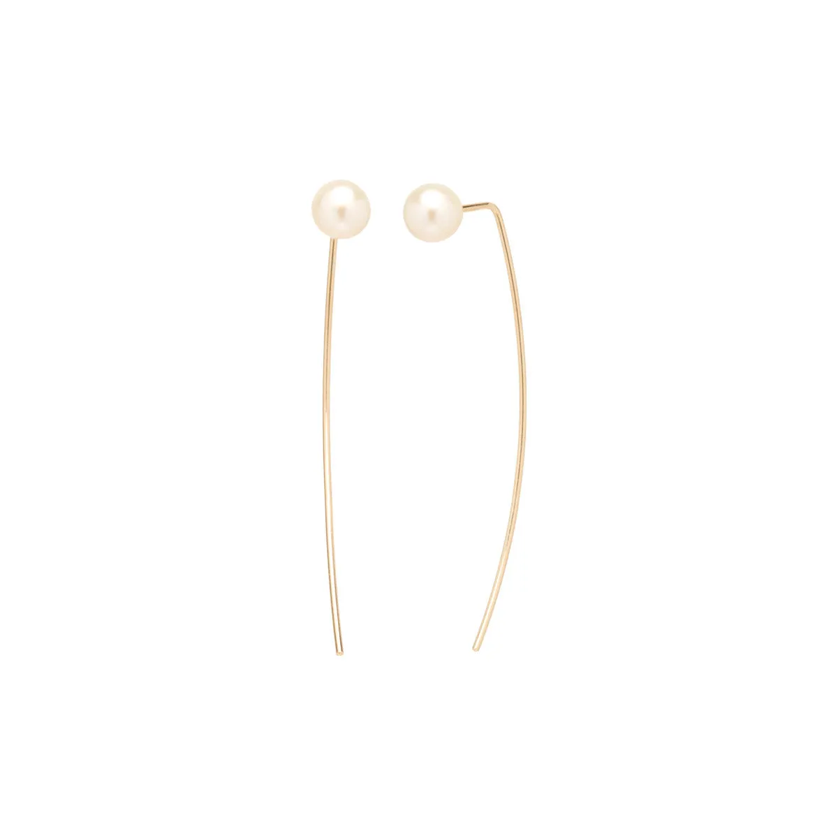 14k Pearl Long Wire Threader sold by Zoe Chicco