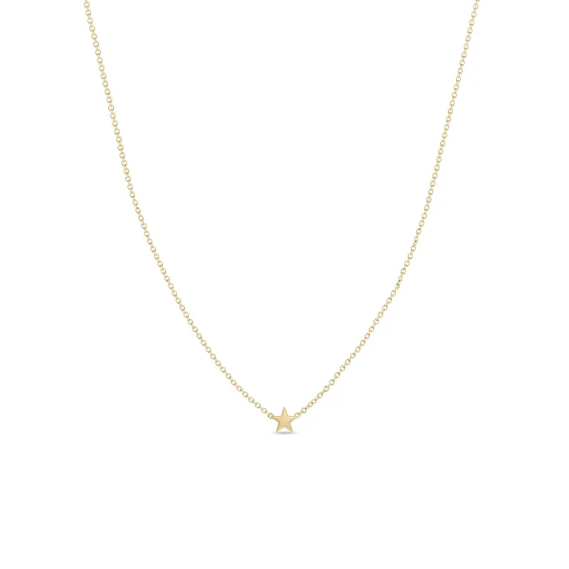 14k Itty Bitty Star Necklace sold by Zoe Chicco