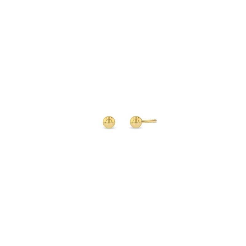 14k Gold Ball Stud Earrings sold by Zoe Chicco