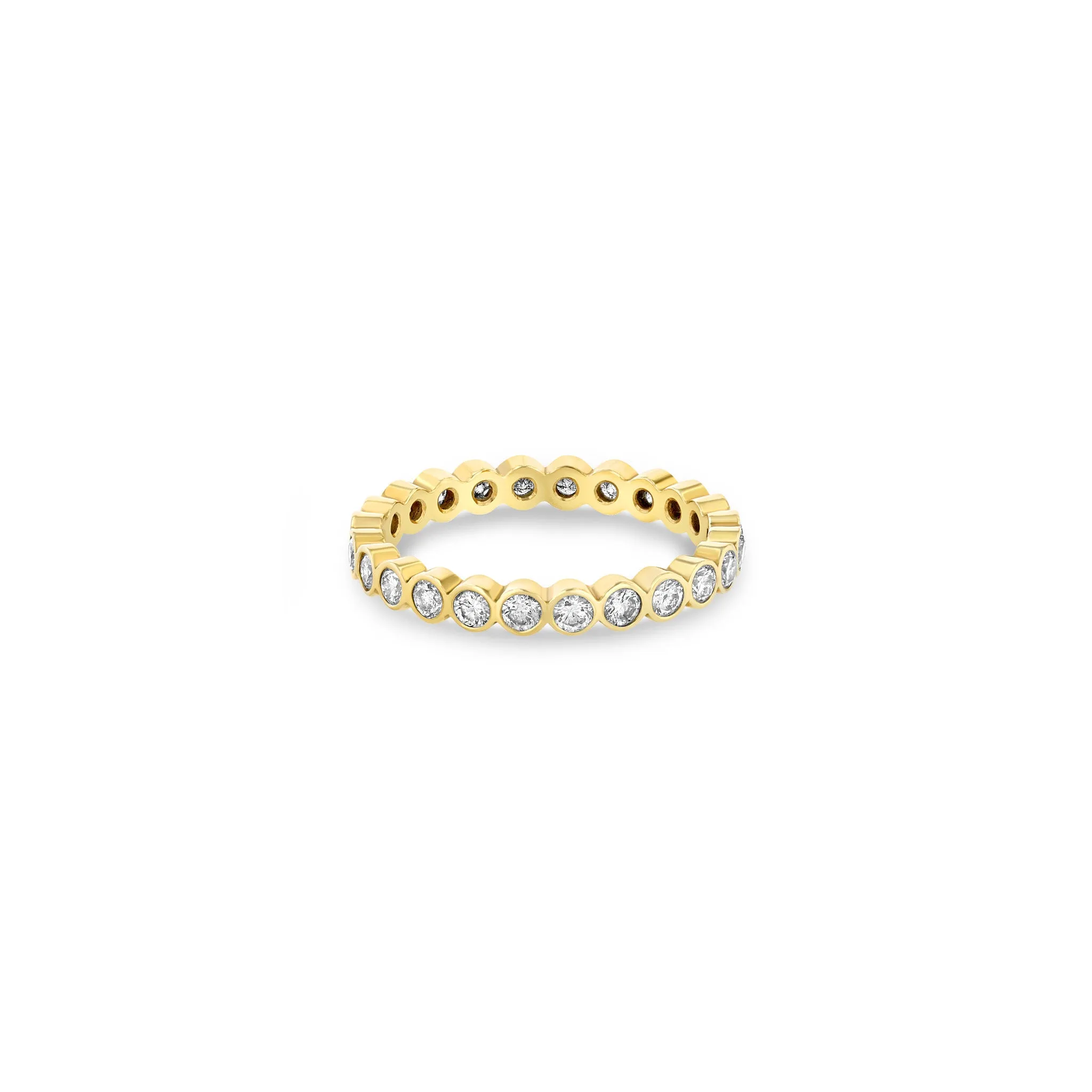 14k Diamond Bezel Eternity Band Ring sold by Zoe Chicco product image thumbnail 5