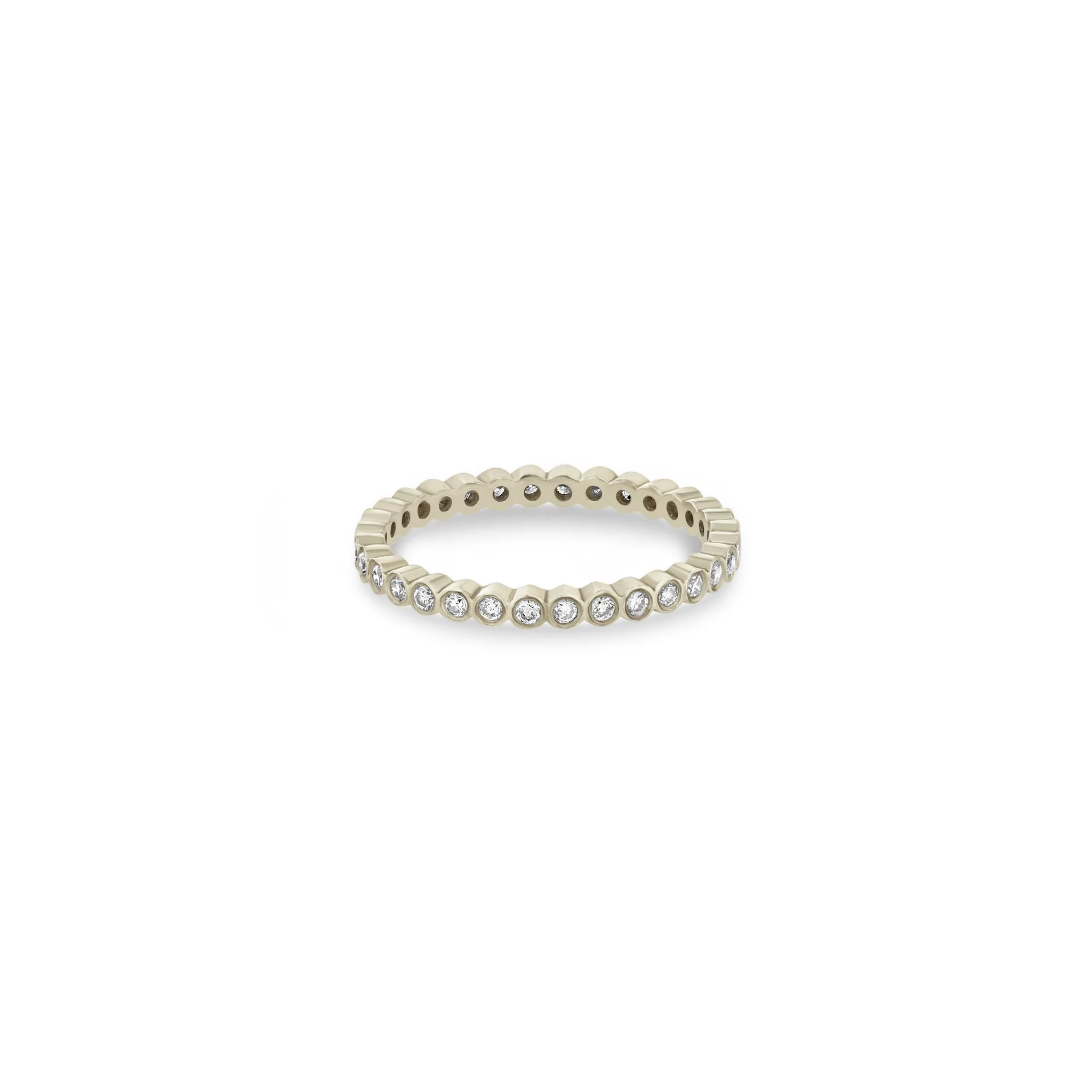 14k Diamond Bezel Eternity Band Ring sold by Zoe Chicco product image thumbnail 4