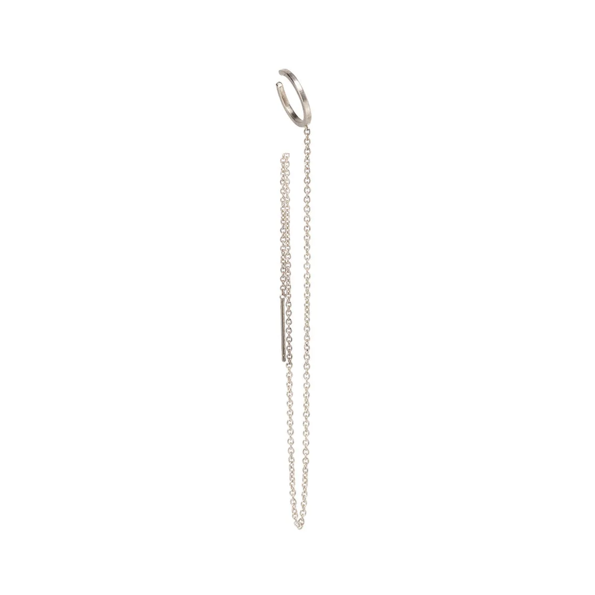 14k Gold Ear Cuff & Long Chain Threader sold by Zoe Chicco product image thumbnail 3