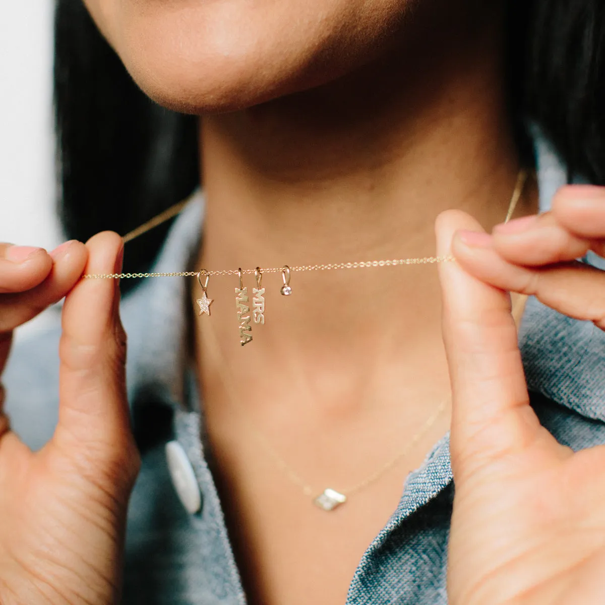 14k Cable Chain Necklace sold by Zoe Chicco product image thumbnail 2