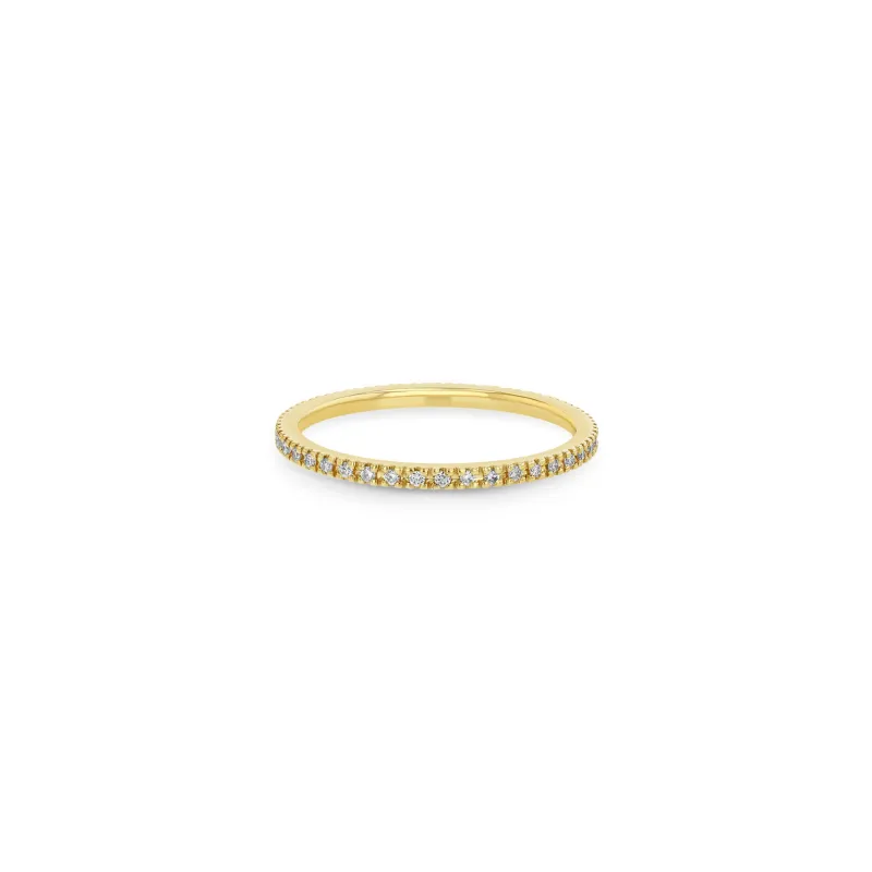 14k Pavé Diamond Eternity Band Ring sold by Zoe Chicco