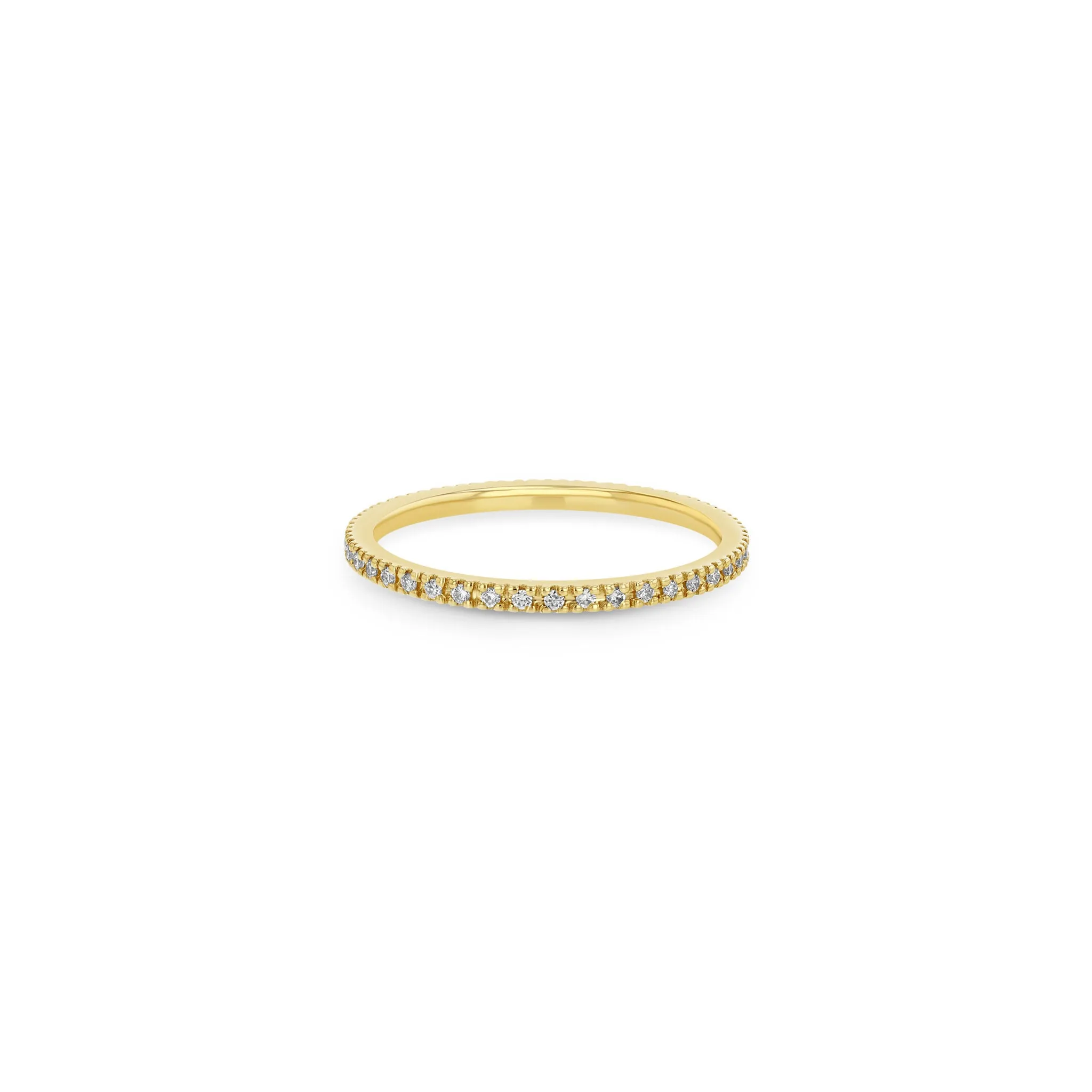 14k Pavé Diamond Eternity Band Ring sold by Zoe Chicco