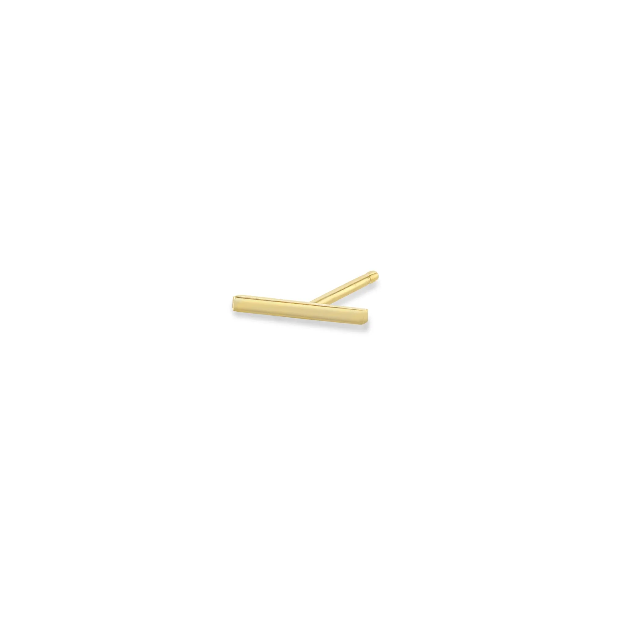 14k Thin Bar Studs sold by Zoe Chicco product image thumbnail 5