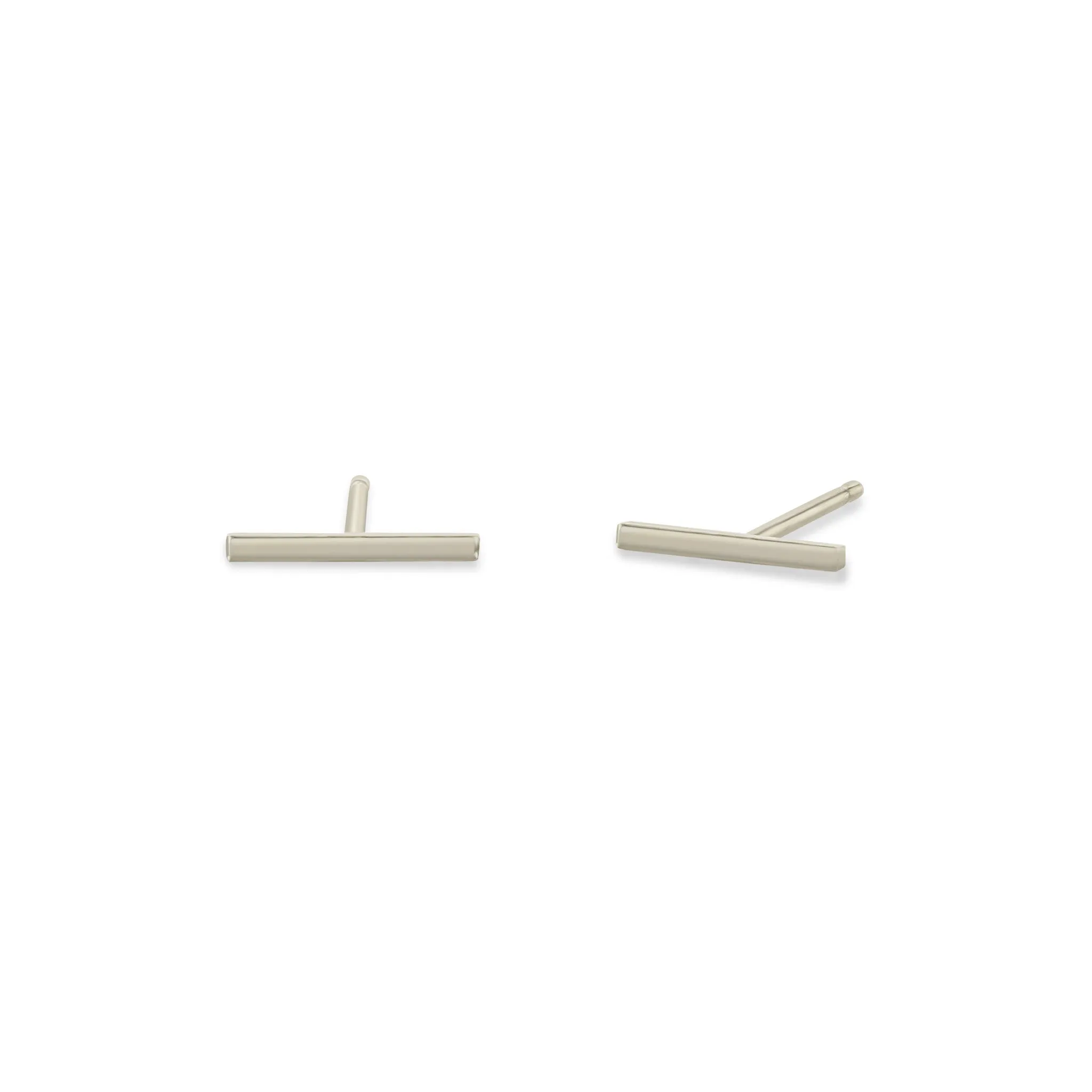 14k Thin Bar Studs sold by Zoe Chicco product image thumbnail 4
