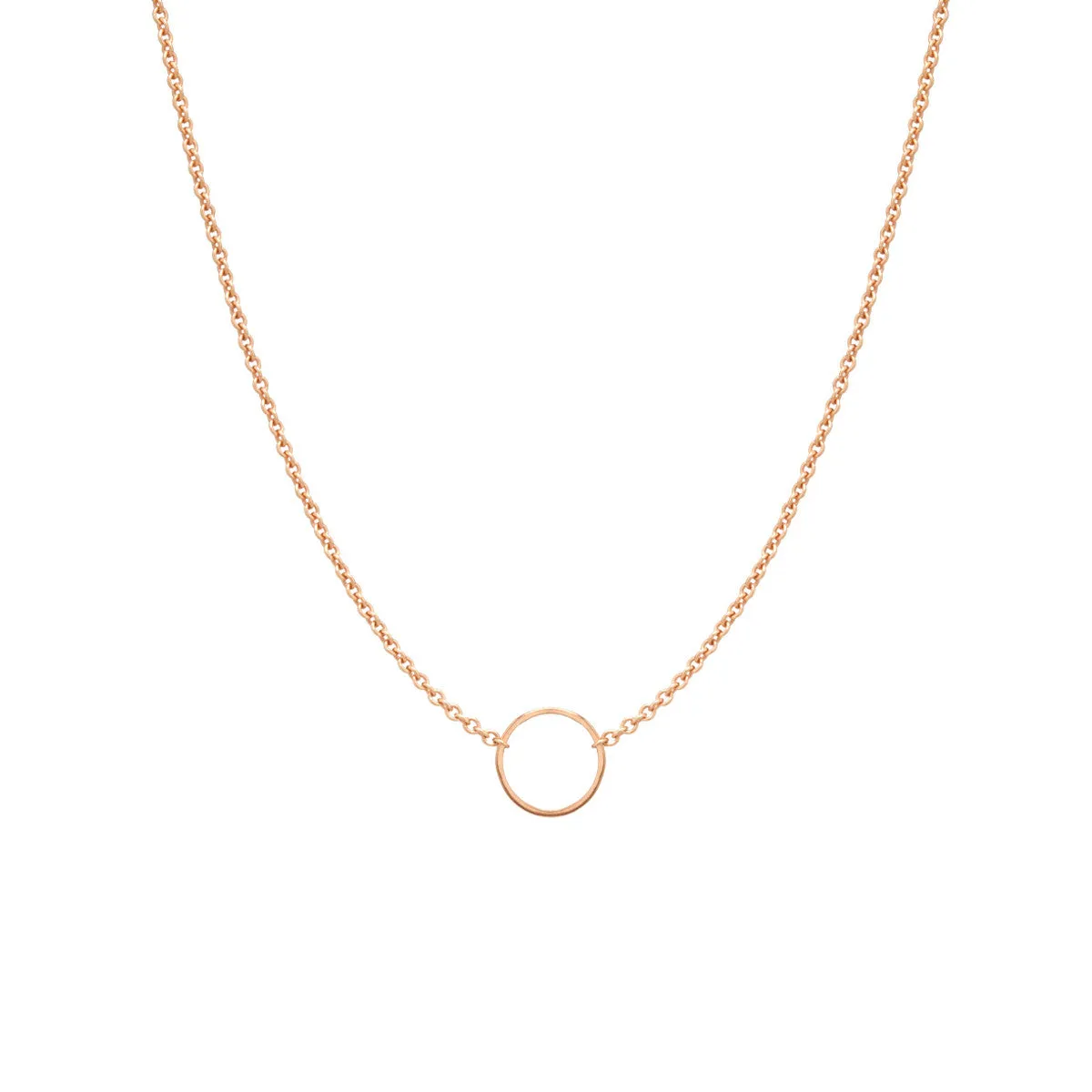 14k Tiny Circle Necklace sold by Zoe Chicco product image thumbnail 3