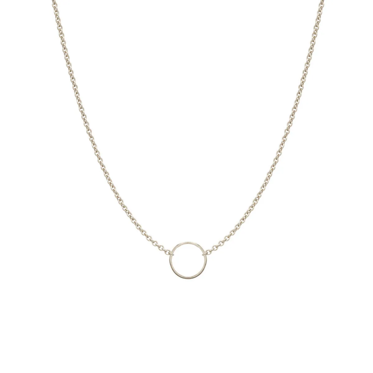 14k Tiny Circle Necklace sold by Zoe Chicco product image thumbnail 4