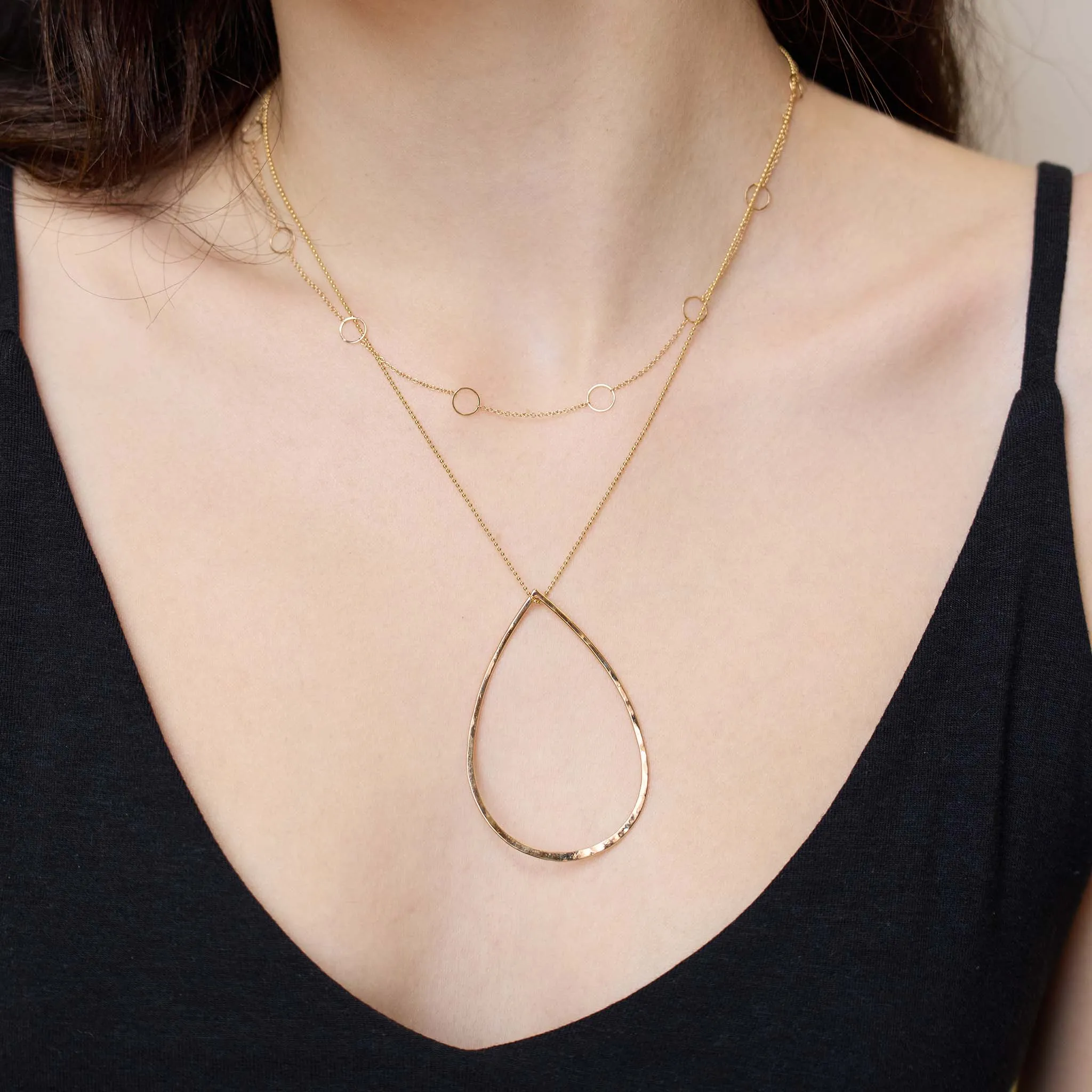 14k Nine Circles Necklace sold by Zoe Chicco product image thumbnail 2
