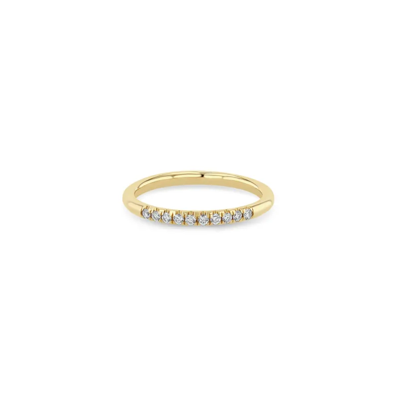 14k 10 Pavé Diamond Band Ring - SALE sold by Zoe Chicco