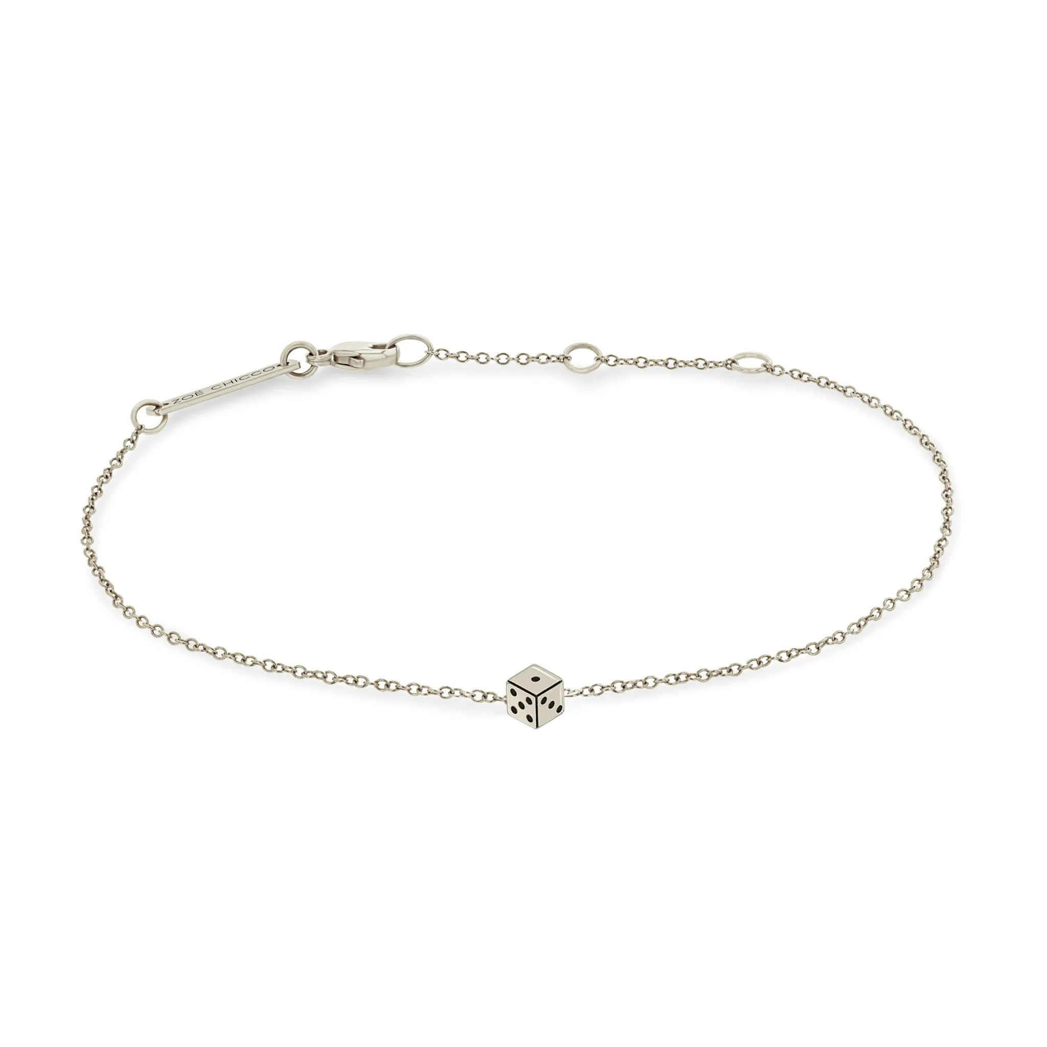 14k Itty Bitty Dice Bracelet sold by Zoe Chicco product image thumbnail 3