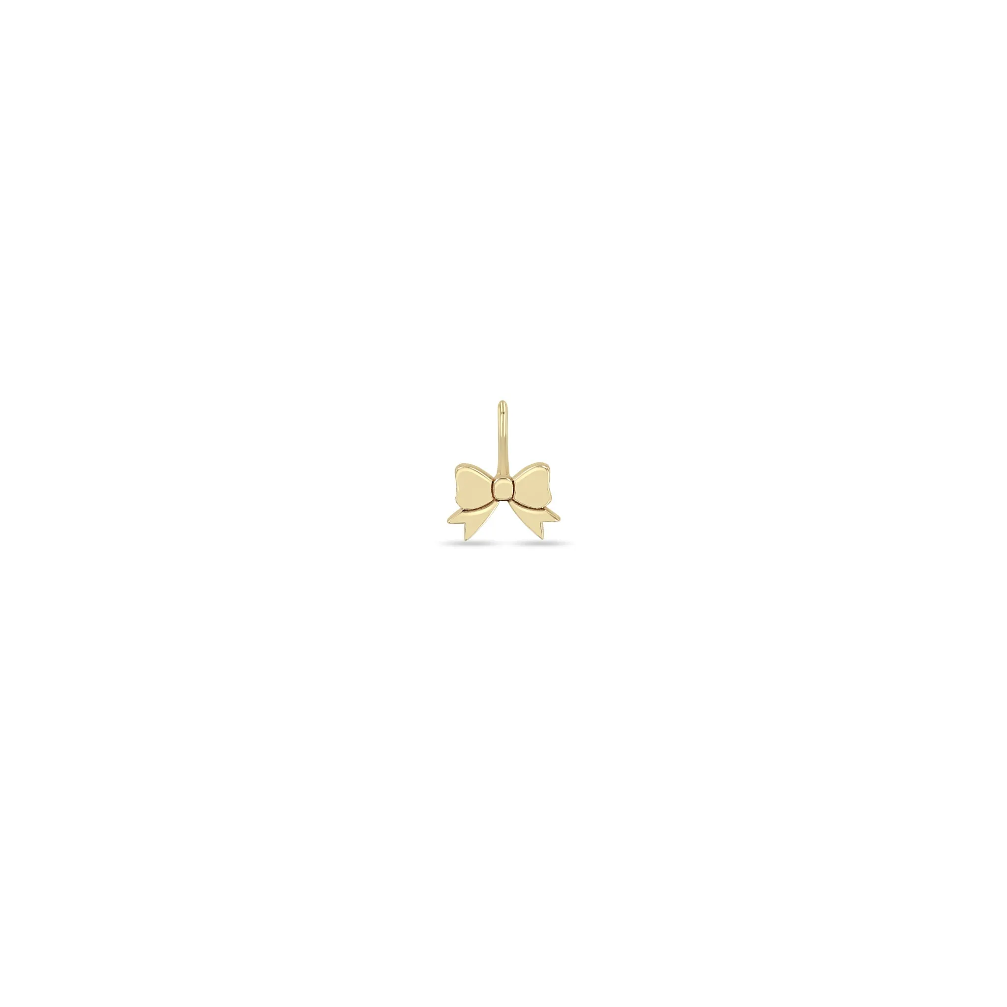 14k Single Midi Bitty Bow Charm sold by Zoe Chicco