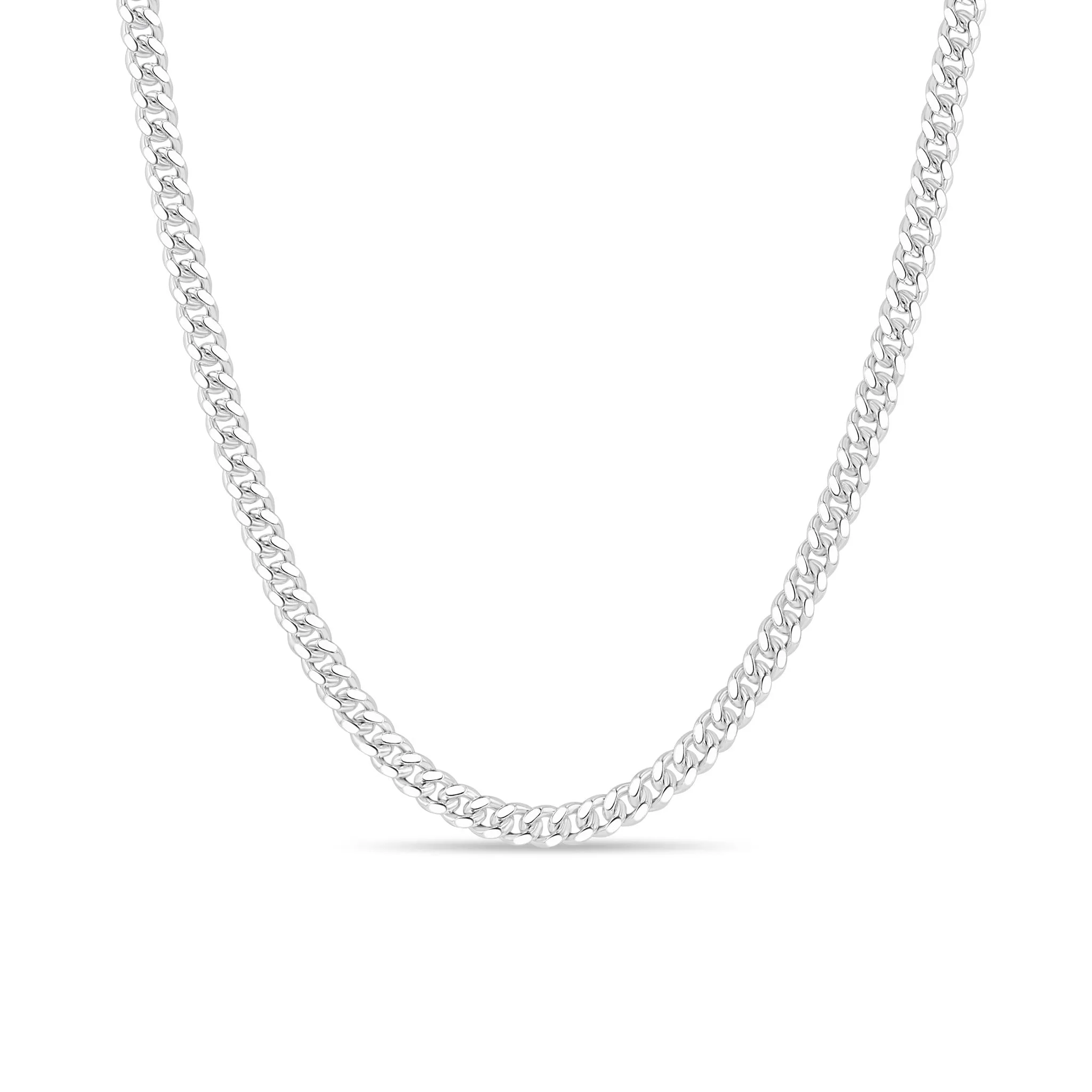 Sterling Silver Medium Curb Chain Necklace sold by Zoe Chicco