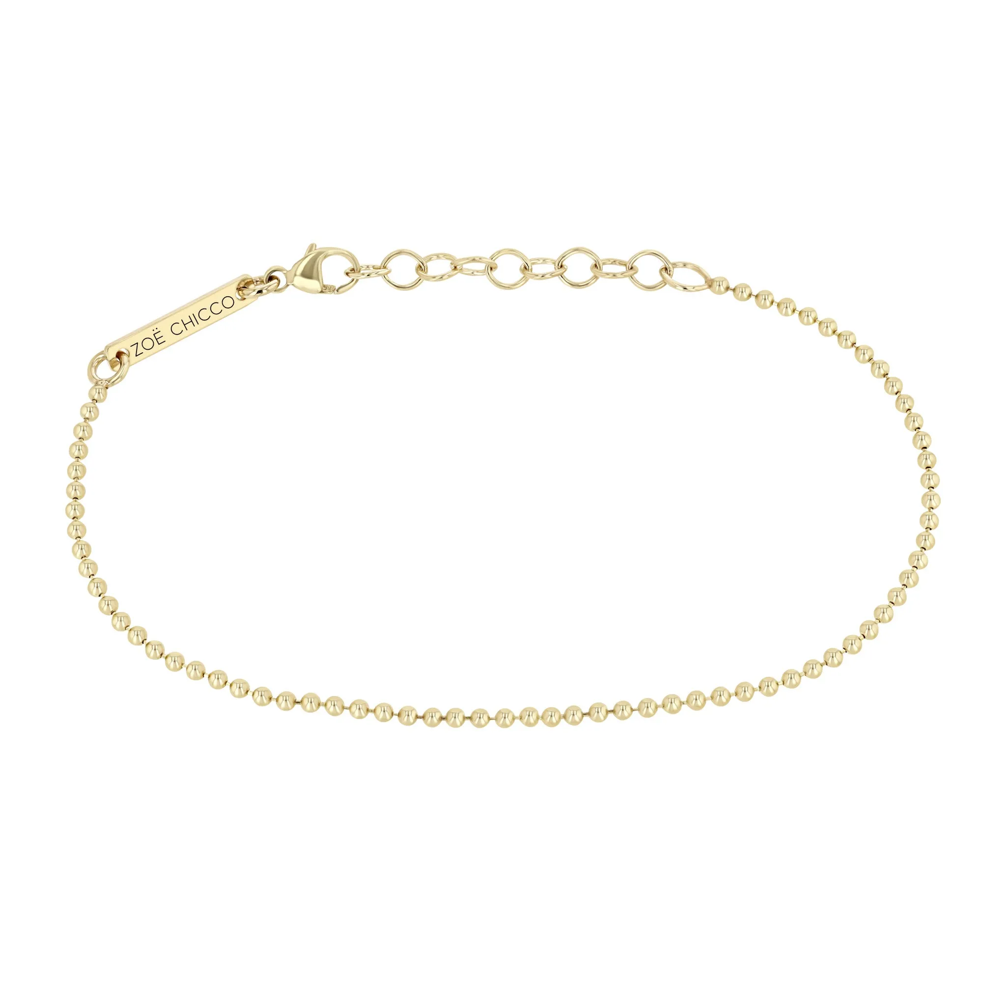 14k Gold Bead Chain Bracelet sold by Zoe Chicco