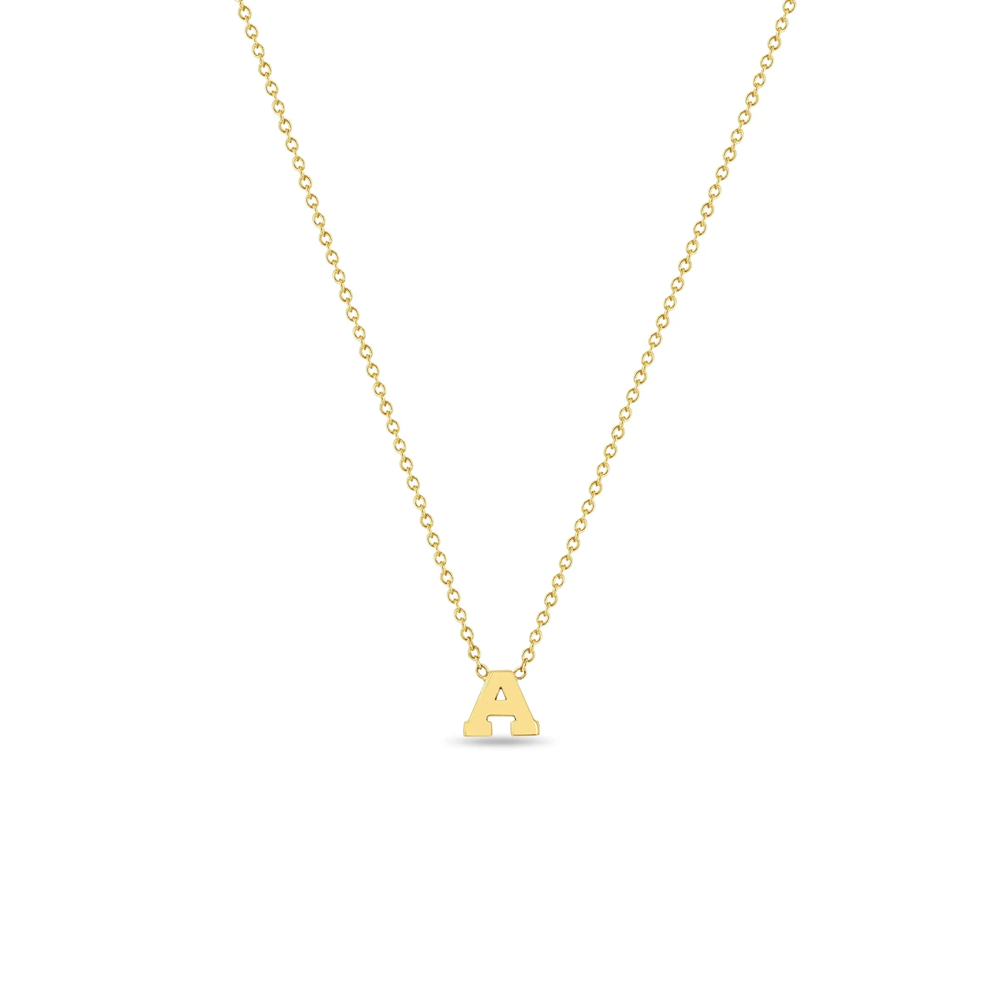 14k Gold Initial Letter Necklace - SALE sold by Zoe Chicco