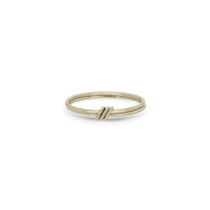 14k 2 Thin Linked Rings - SALE made by Zoe Chicco