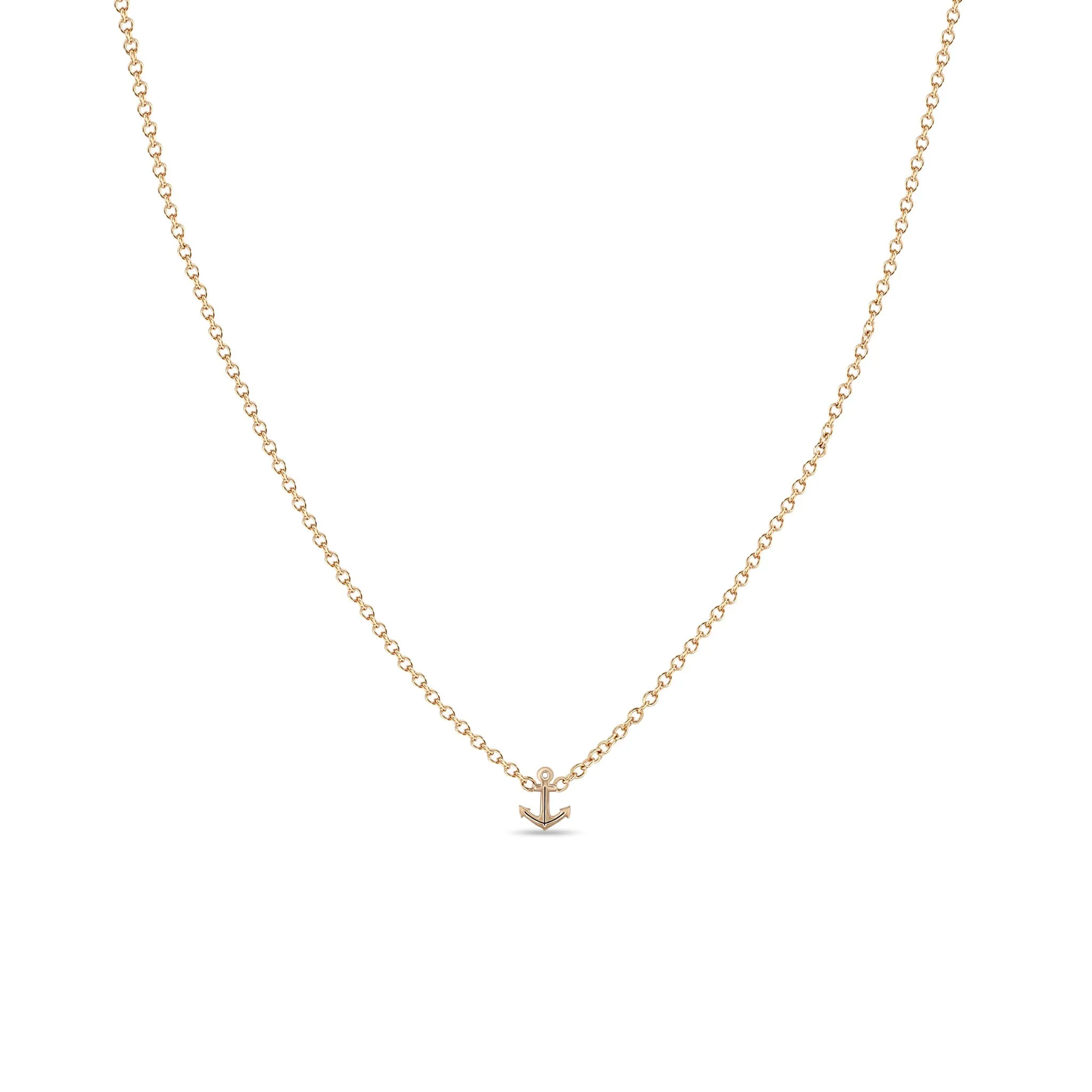 14k Itty Bitty Anchor Necklace - SALE sold by Zoe Chicco