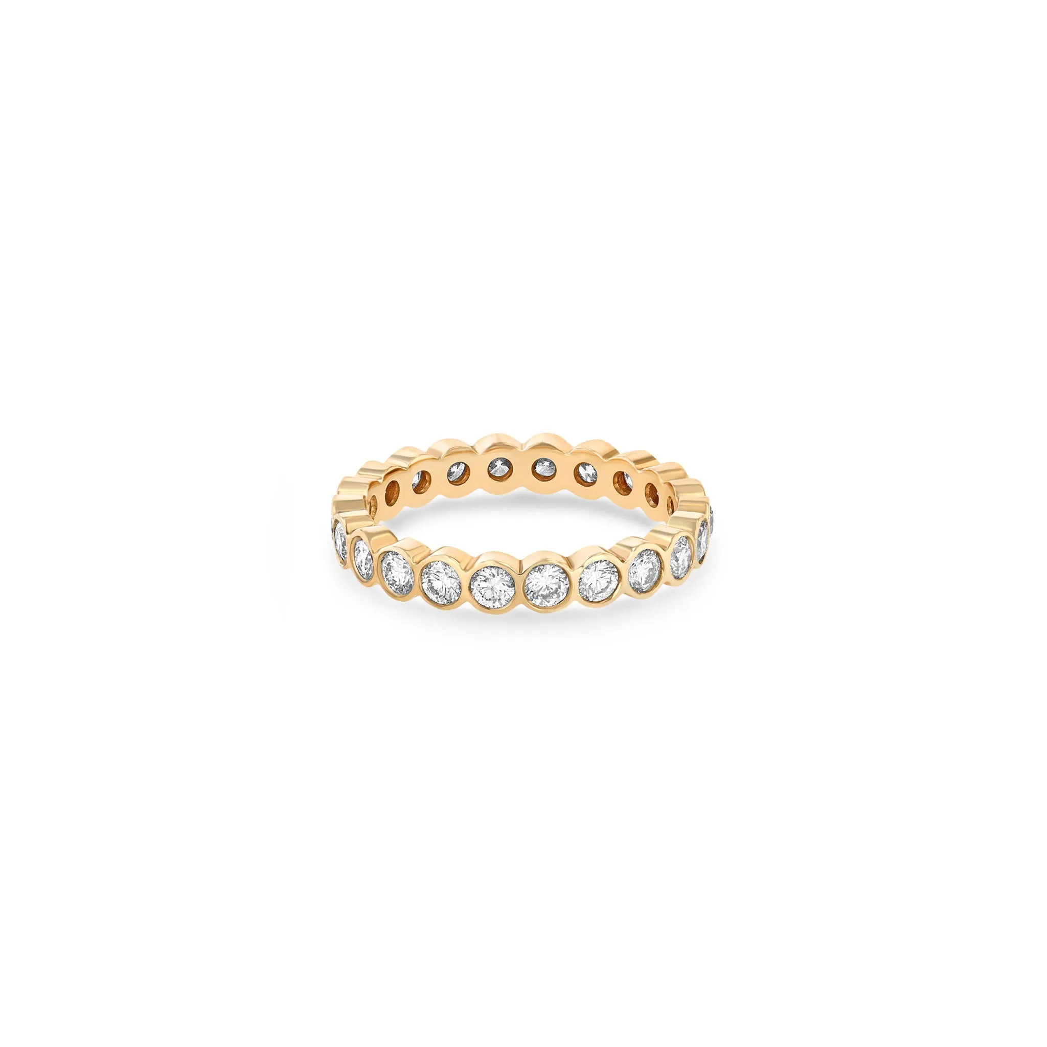 14k Diamond Bezel Eternity Band Ring - SALE sold by Zoe Chicco product image thumbnail 4