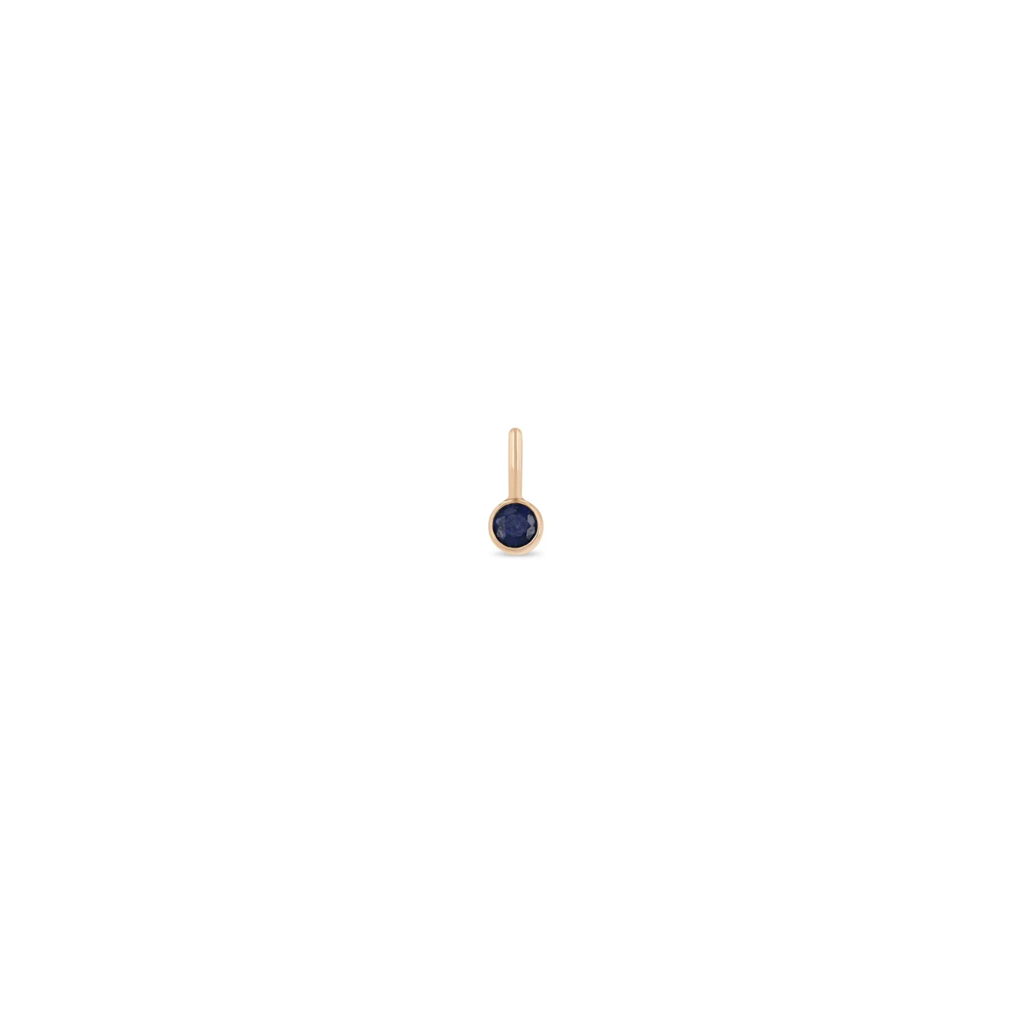 14k Single Blue Sapphire Charm - SALE sold by Zoe Chicco product image thumbnail 5