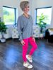Hot Pink High Waisted Leggings sold by ZZs