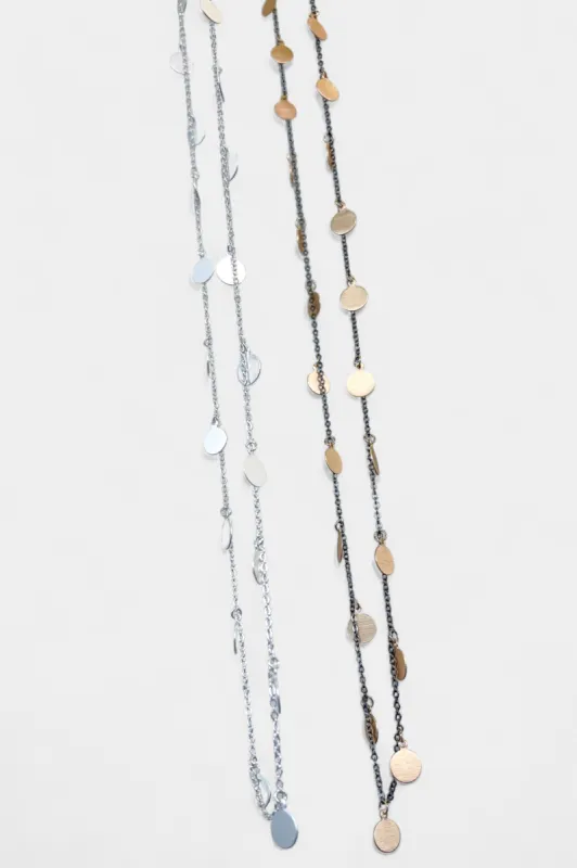 Fringe Disc Long Necklace sold by ZZs