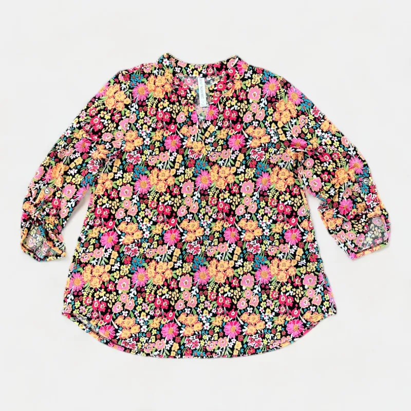 Black Multi Floral Lizzy Top [NO RETURNS] sold by ZZs