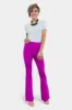 Magenta High Waisted Flare Pants [NO RETURNS] sold by ZZs