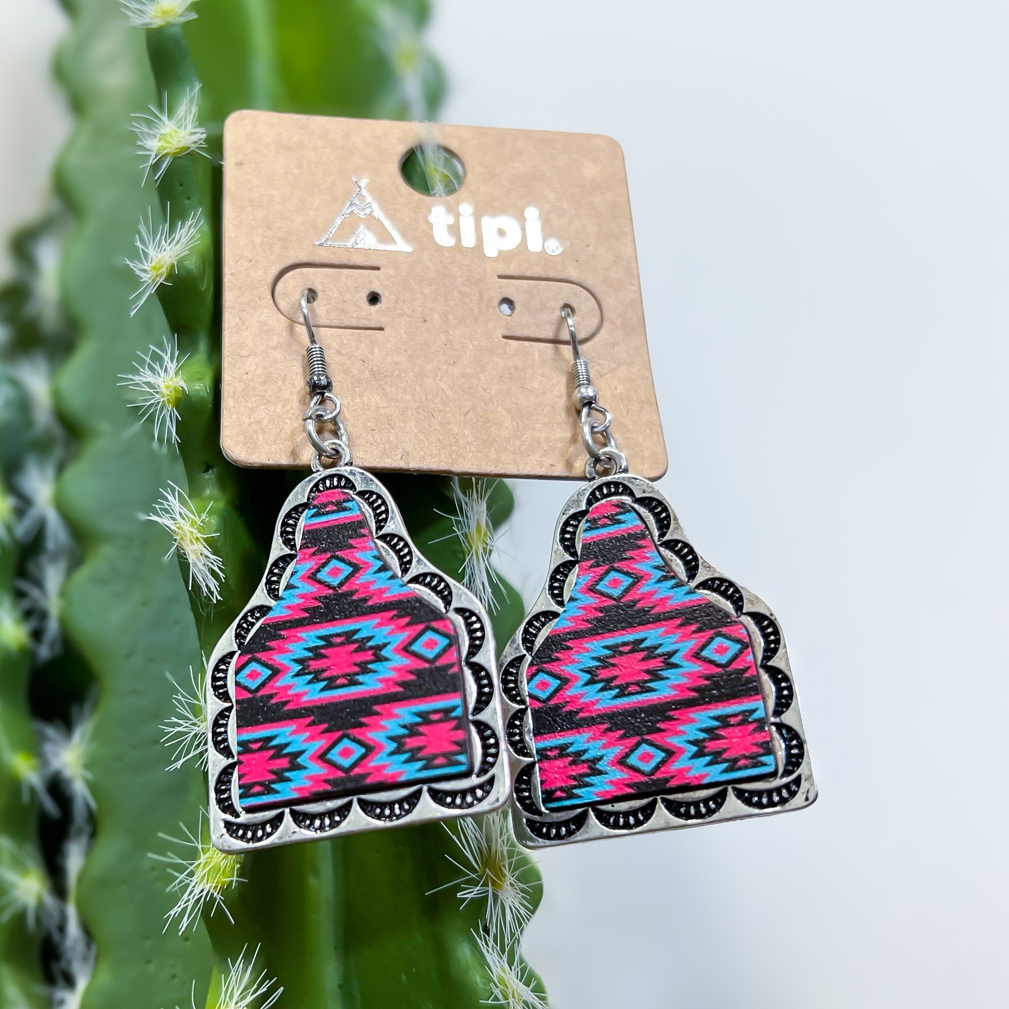 Western Navajo Wood Earrings sold by ZZs