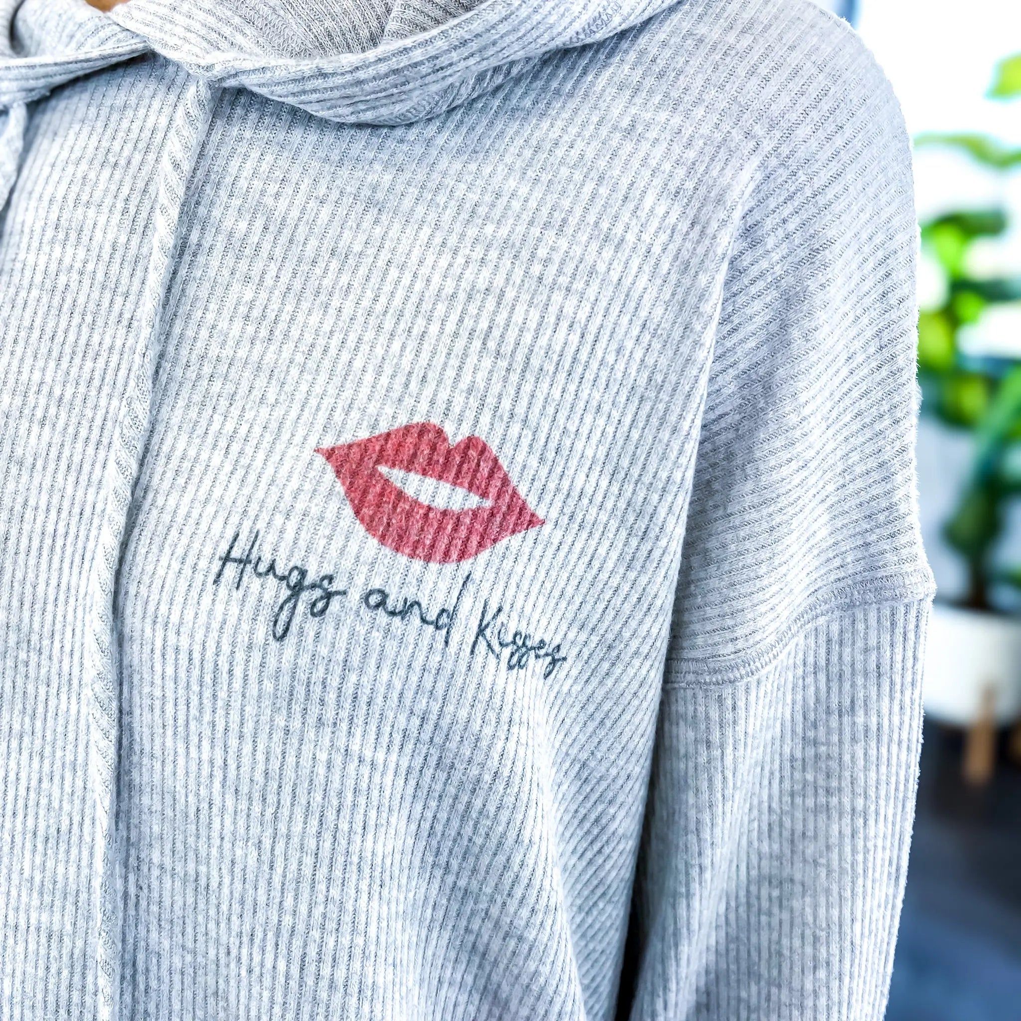 Grey Hugs & Kisses Hoodie Pant Set sold by ZZs product image thumbnail 5