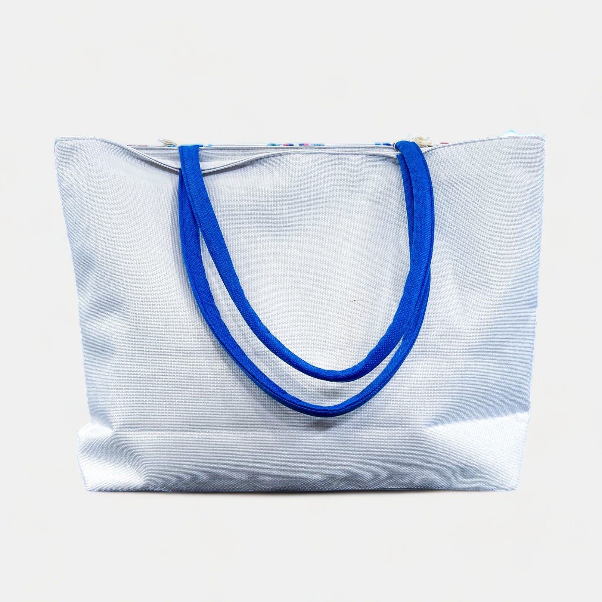 Blue Boho Fringe Tote Bag sold by ZZs product image thumbnail 5