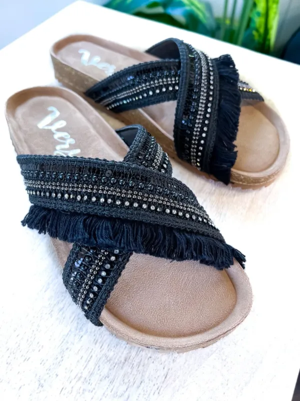 Black Solar Sandals [NO RETURNS] sold by ZZs