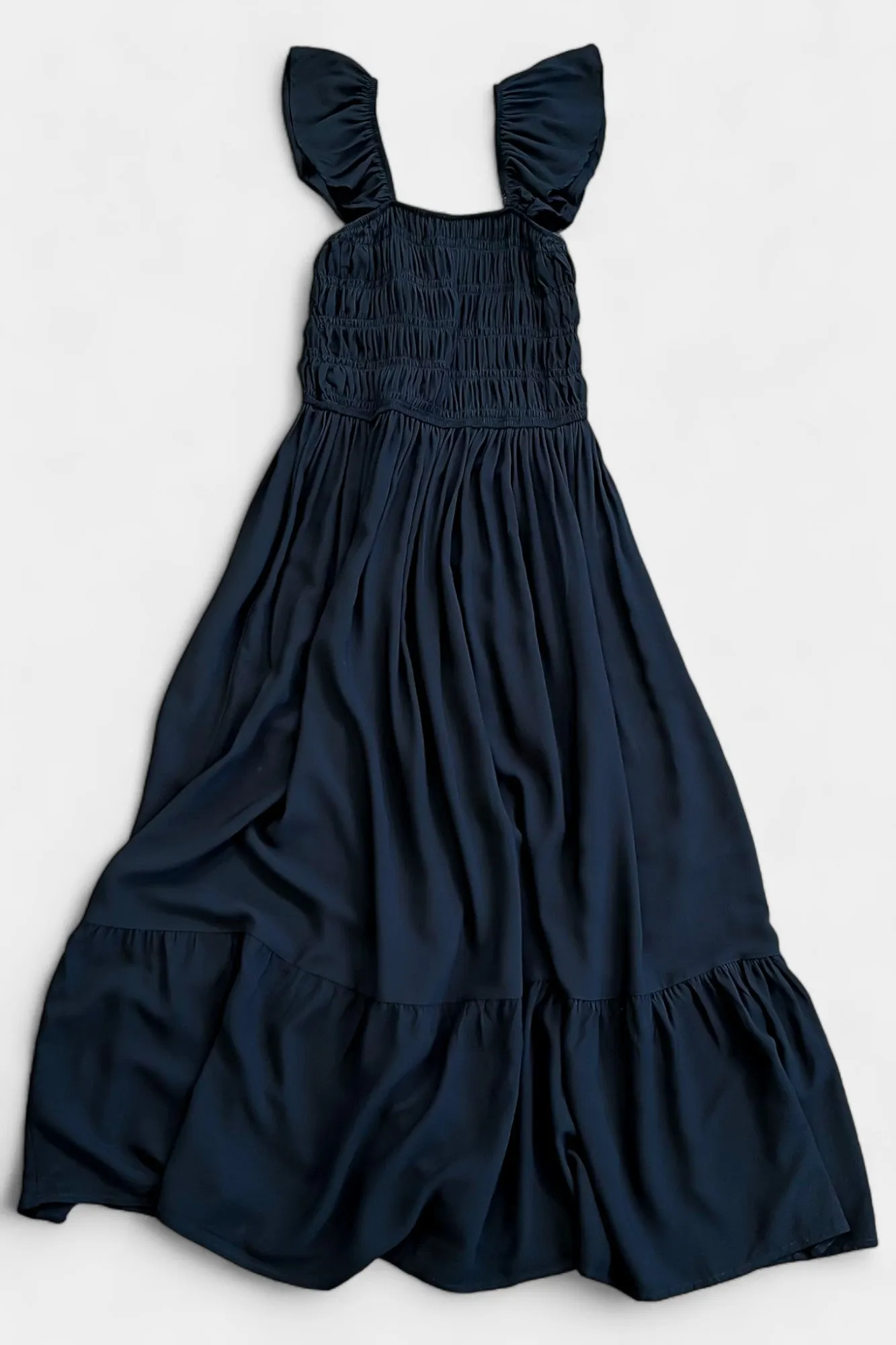 Black Ruffle Tank Midi Dress sold by ZZs product image thumbnail 2