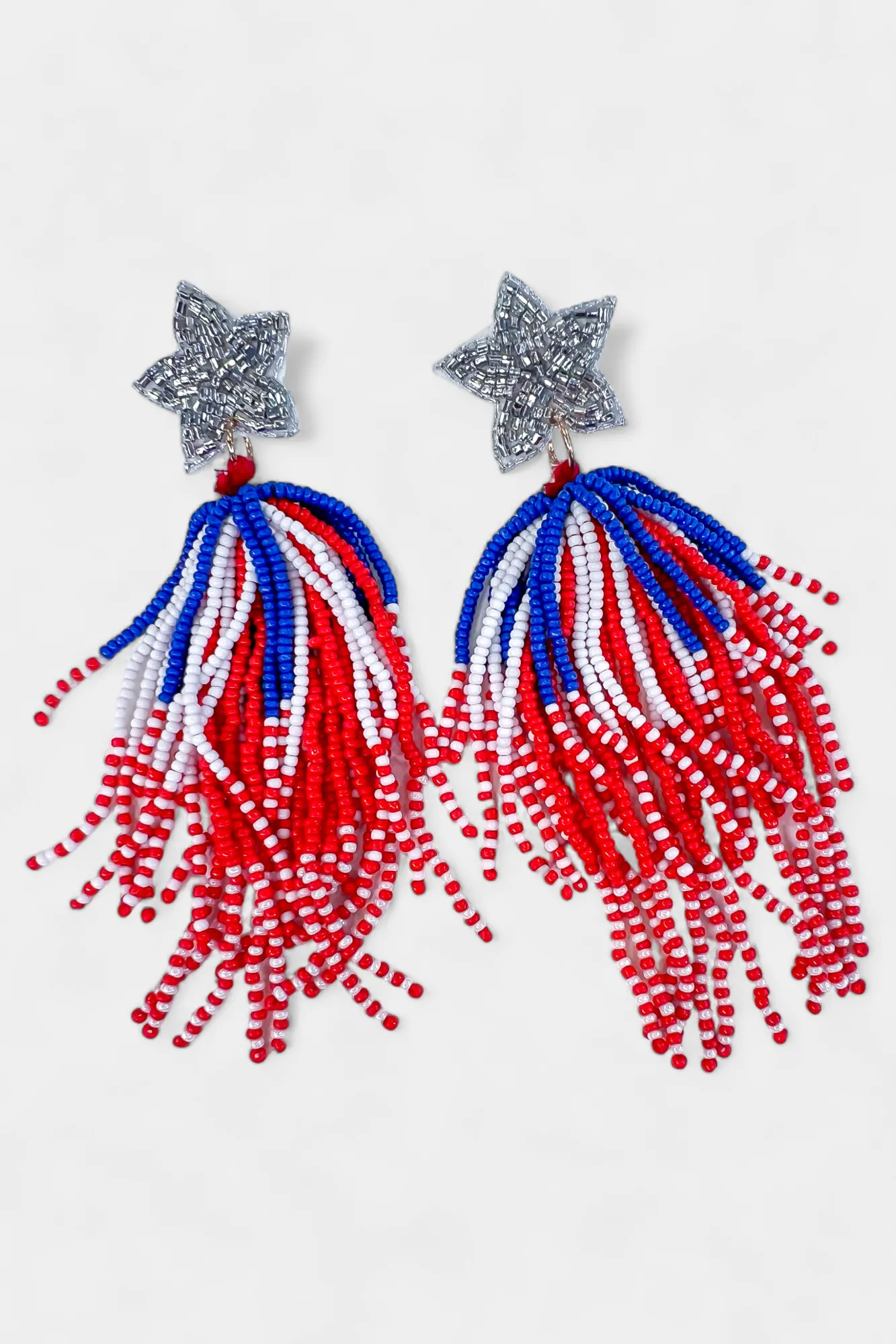 Red, White & Blue American Star Earrings sold by ZZs product image thumbnail 3