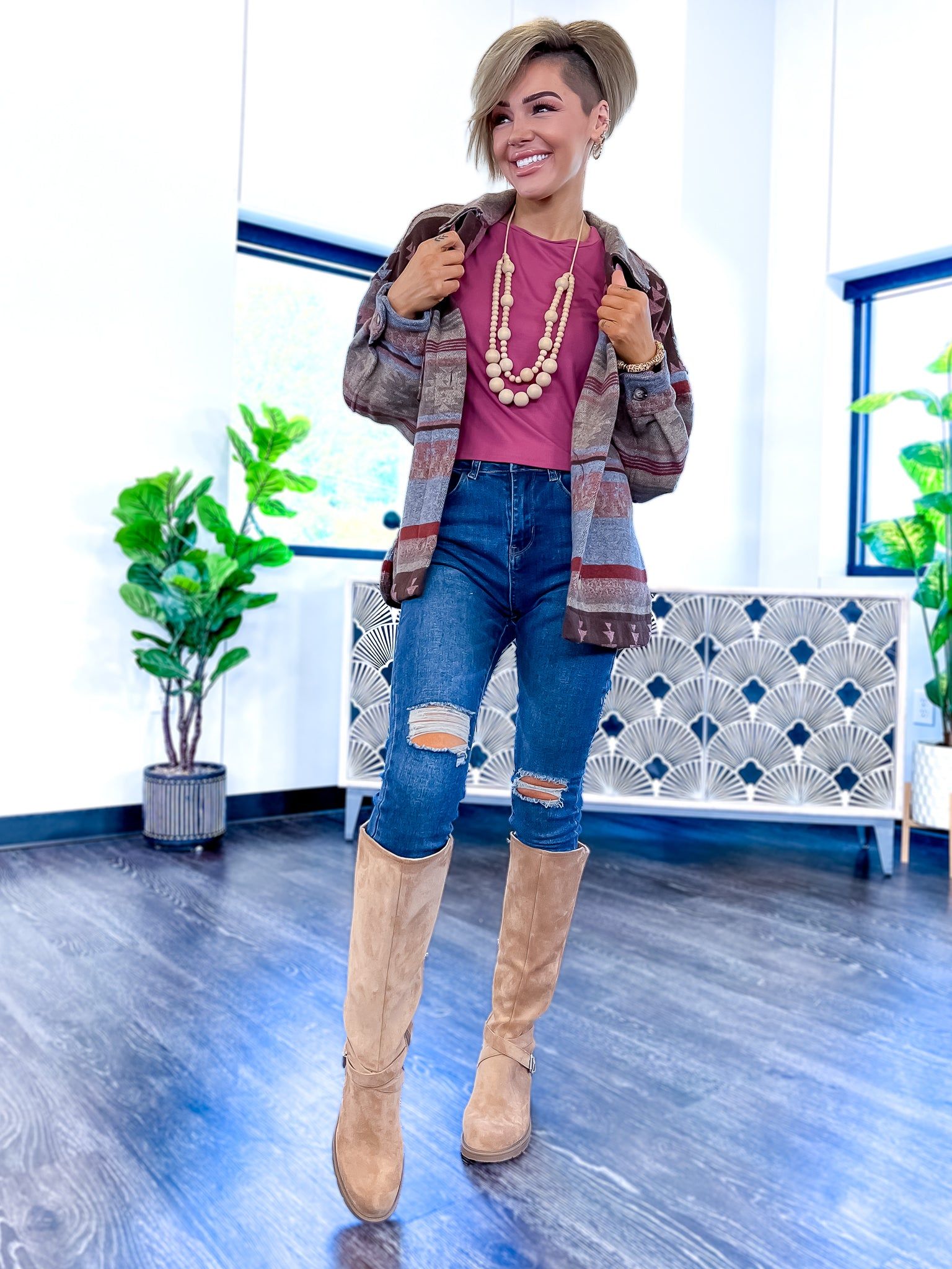 Blue Tribal Shacket sold by ZZs product image thumbnail 2