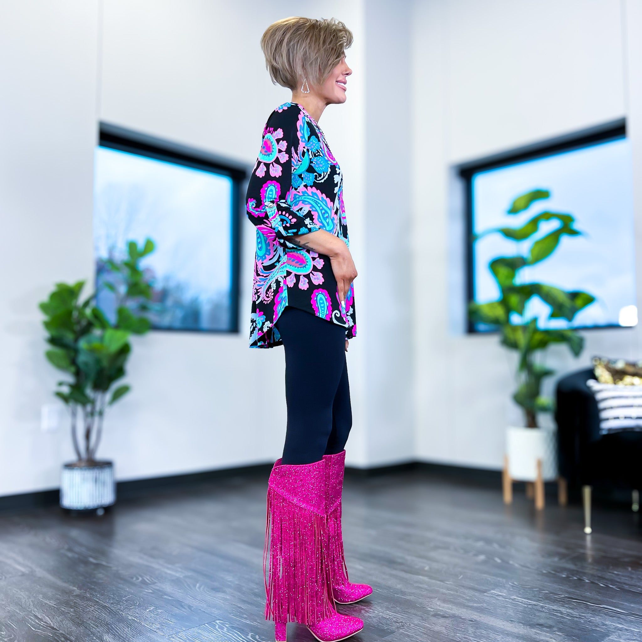 Black Paisley Lizzy Top sold by ZZs product image thumbnail 4