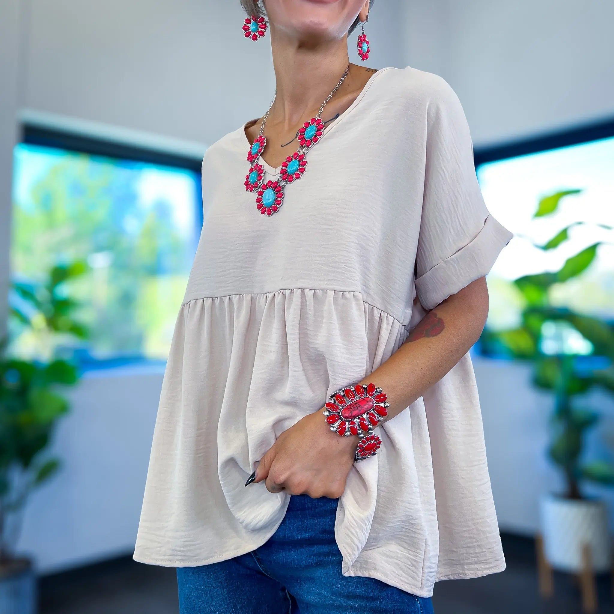 Red Western Stretch Bracelet sold by ZZs product image thumbnail 4