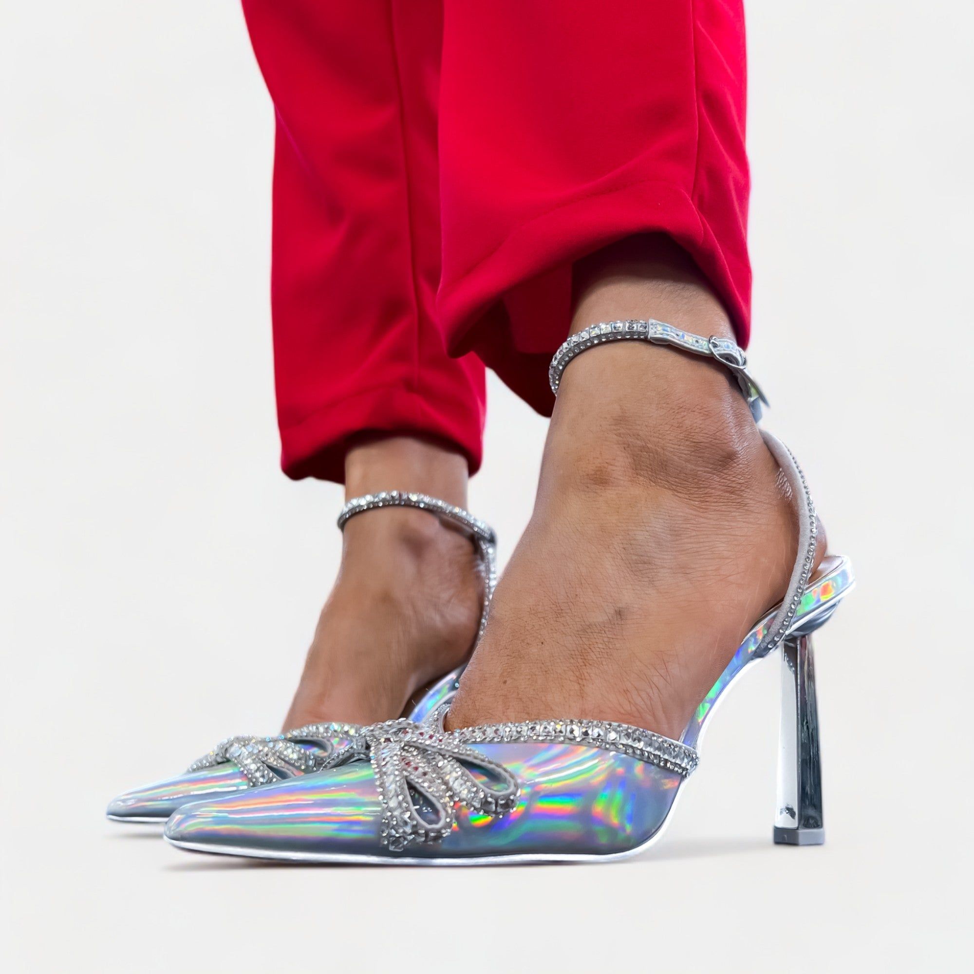 Silver Metallic Cadence Heels sold by ZZs product image thumbnail 2