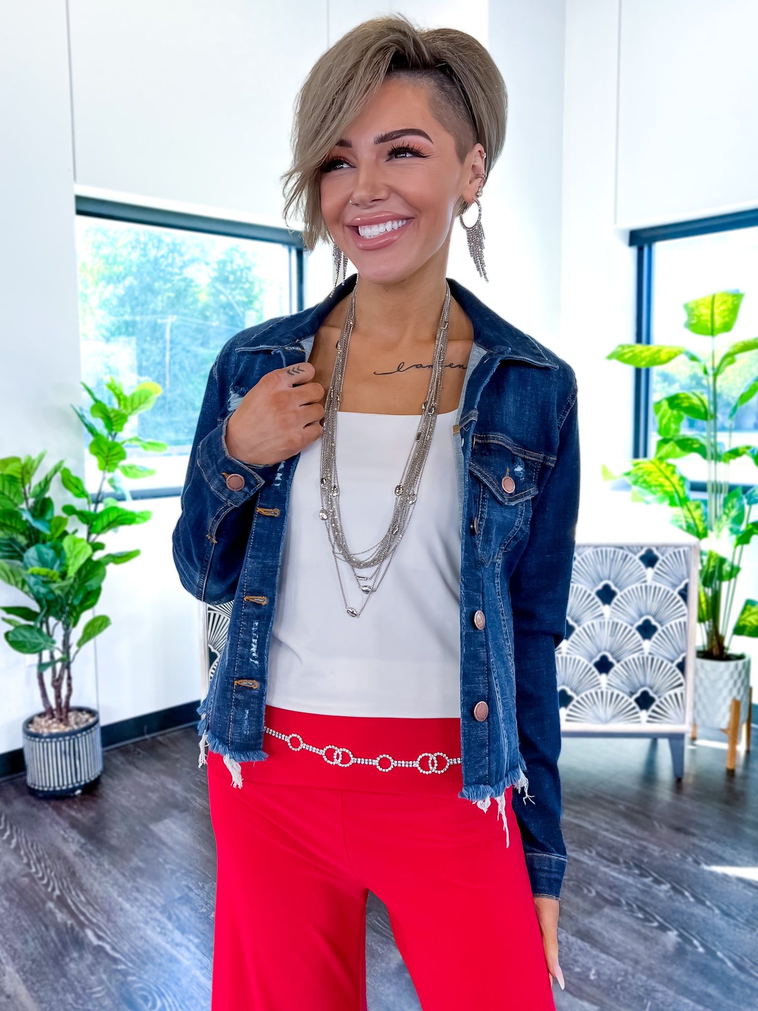 Rhinestone Circle Chain Belt | Silver sold by ZZs product image thumbnail 6