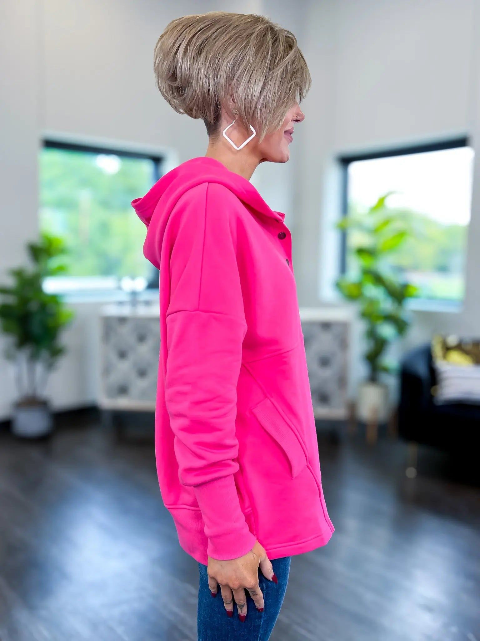 Hooded Pullover | Fuchsia sold by ZZs product image thumbnail 10