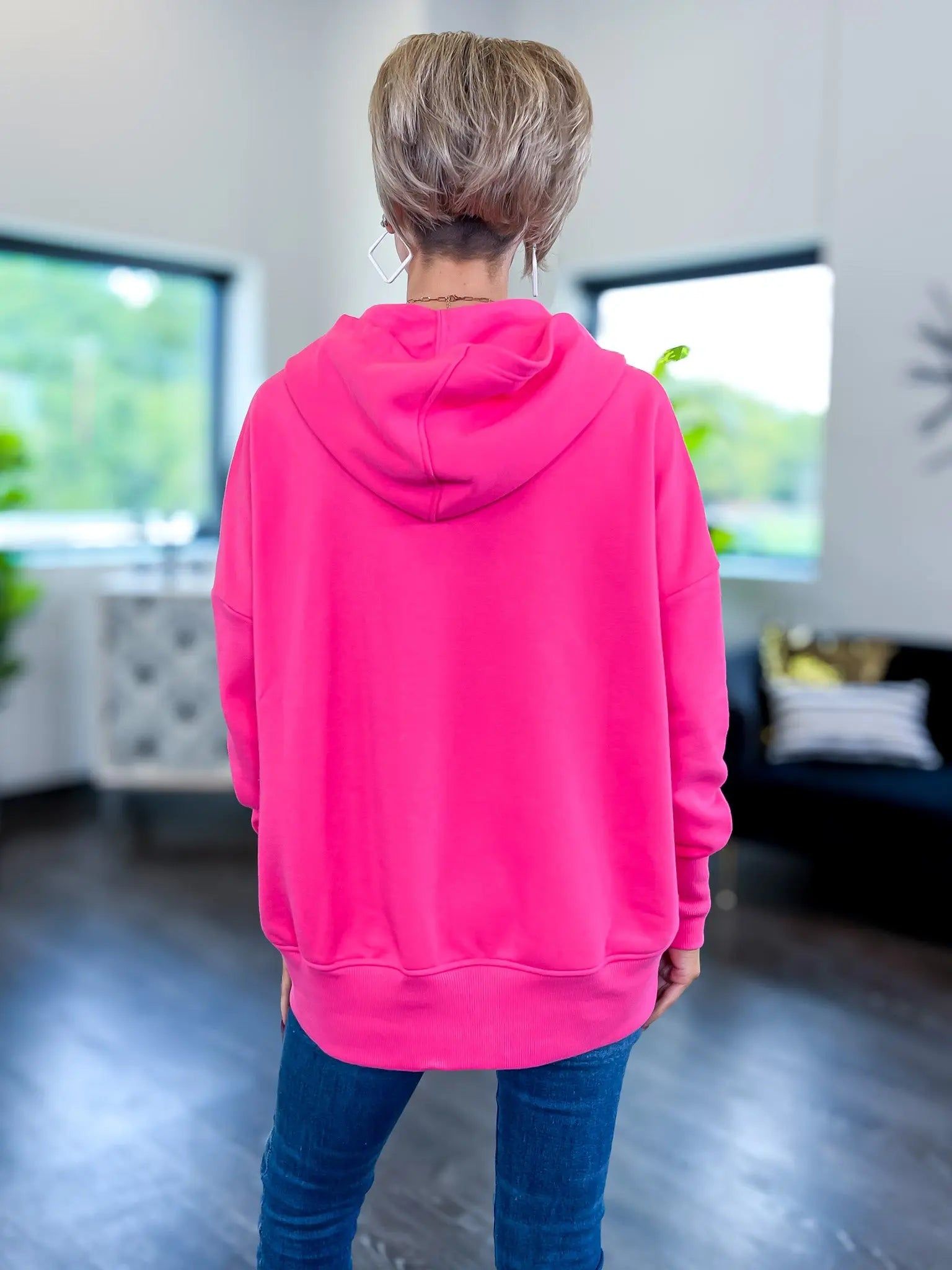 Hooded Pullover | Fuchsia sold by ZZs product image thumbnail 8